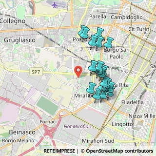 Mappa Strada del Barocchio, 10095 Torino TO, Italia (1.563)