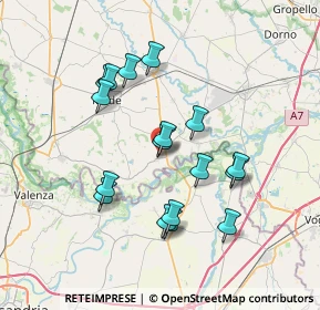 Mappa Via Roma, 27037 Pieve del Cairo PV, Italia (6.65118)