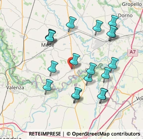 Mappa Via Roma, 27037 Pieve del Cairo PV, Italia (7.59053)