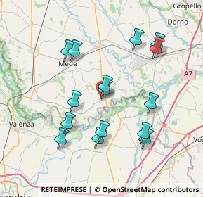 Mappa Via Roma, 27037 Pieve del Cairo PV, Italia (7.34933)