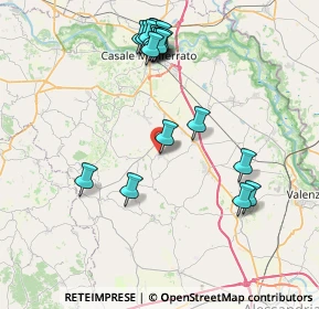 Mappa Via Don Ugo Garoglio, 15030 Conzano AL, Italia (8.454)