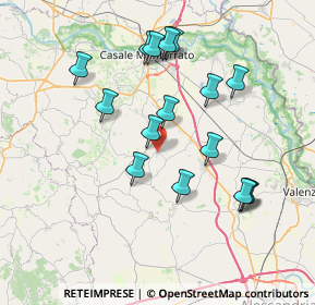 Mappa Via Don Ugo Garoglio, 15030 Conzano AL, Italia (7.24688)