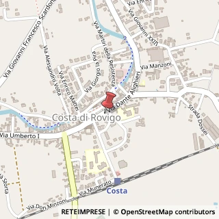 Mappa Via Dante Alighieri, 70, 45023 Costa di Rovigo, Rovigo (Veneto)