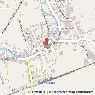 Mappa Via Dante Alighieri, 63, 45023 Costa di Rovigo, Rovigo (Veneto)