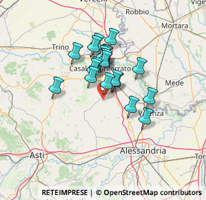 Mappa San Maurizio, 15030 Conzano AL, Italia (9.7425)