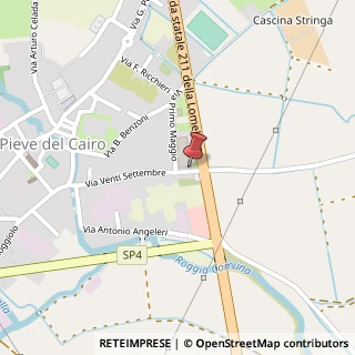 Mappa Via XX Settembre, 47, 27037 Pieve del Cairo, Pavia (Lombardia)