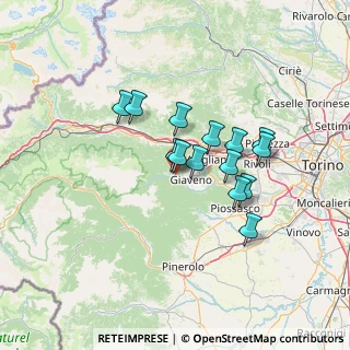 Mappa Via Benna, 10050 Coazze TO, Italia (10.62357)