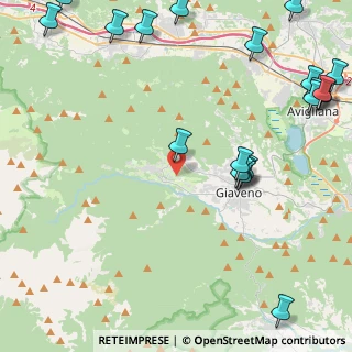 Mappa Via Benna, 10050 Coazze TO, Italia (6.366)