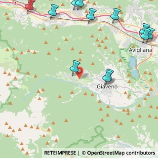 Mappa Via Benna, 10050 Coazze TO, Italia (6.3)