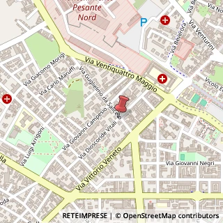 Mappa Via Vitali Dioscoride, 22, 29121 Piacenza, Piacenza (Emilia Romagna)