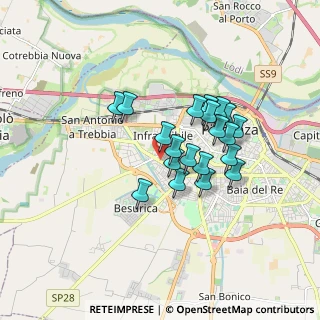 Mappa Via Paolo Tibaldi, 29121 Piacenza PC, Italia (1.338)