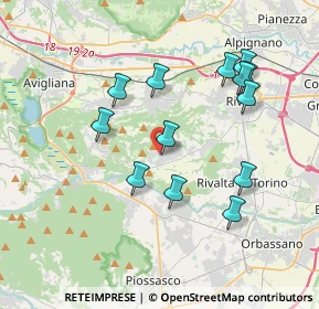 Mappa Via Primo Sole, 10090 Villarbasse TO, Italia (3.66692)