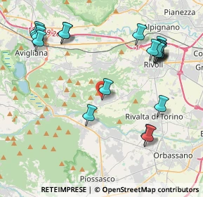Mappa Via Primo Sole, 10090 Villarbasse TO, Italia (4.8805)