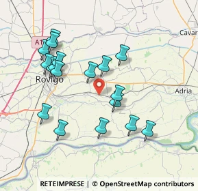 Mappa 45010 Ceregnano RO, Italia (7.48389)