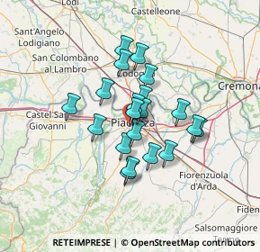 Mappa Via Leopoldo Cerri, 29122 Piacenza PC, Italia (9.9305)
