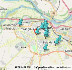 Mappa Via Genova, 29122 Piacenza PC, Italia (1.31538)