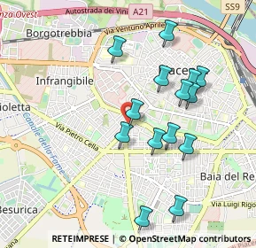 Mappa Via Genova, 29122 Piacenza PC, Italia (0.91714)