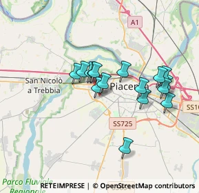 Mappa Via Jacopino Reggi, 29122 Piacenza PC, Italia (2.91188)