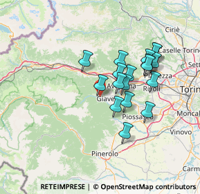 Mappa SP 192, 10094 Giaveno TO, Italia (11.805)