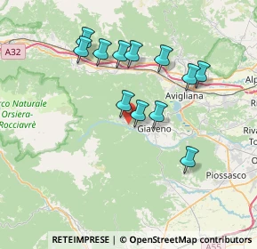 Mappa SP 192, 10094 Giaveno TO, Italia (6.67583)