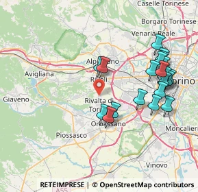Mappa Via Rivoli, 10098 Rivoli TO, Italia (8.224)