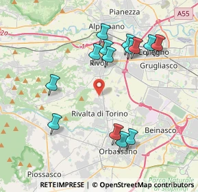 Mappa Via Rivoli, 10098 Rivoli TO, Italia (3.95643)