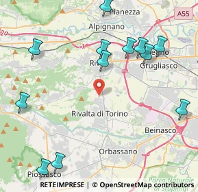 Mappa Via Rivoli, 10098 Rivoli TO, Italia (5.68571)