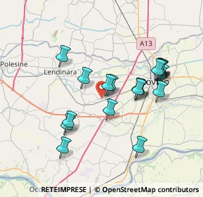 Mappa Via Scardona, 45023 Costa di Rovigo RO, Italia (7.006)