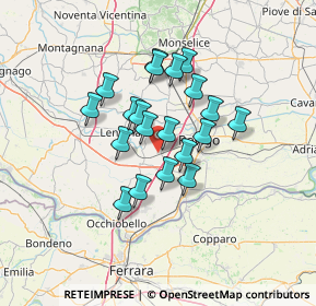 Mappa Via Scardona, 45023 Costa di Rovigo RO, Italia (10.306)