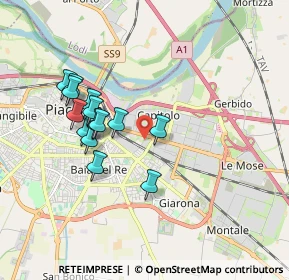 Mappa Via Ongina, 29122 Piacenza PC, Italia (1.64786)