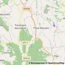 Mappa Cerreto d'Asti