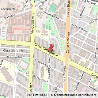 Mappa Corso Sebastopoli, 287, 10136 Torino, Torino (Piemonte)