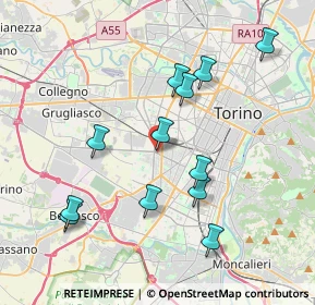 Mappa Via Castelgomberto, 10136 Torino TO, Italia (3.85333)