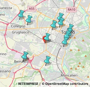 Mappa Via Castelgomberto, 10136 Torino TO, Italia (3.84846)
