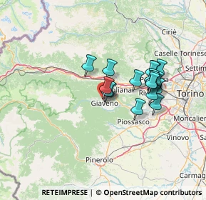 Mappa Via Tortorello, 10094 Giaveno TO, Italia (11.11167)