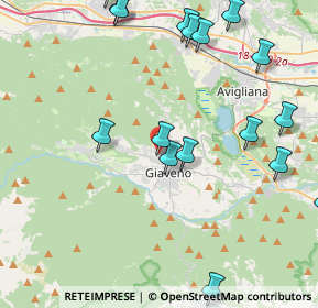 Mappa Via Tortorello, 10094 Giaveno TO, Italia (5.6115)