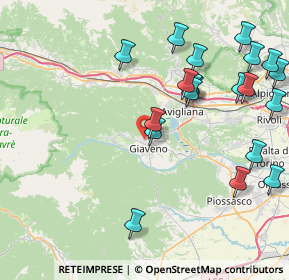 Mappa Via Tortorello, 10094 Giaveno TO, Italia (9.645)