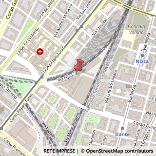 Mappa Via Agostino da Montefeltro, 2, 10134 Torino, Torino (Piemonte)