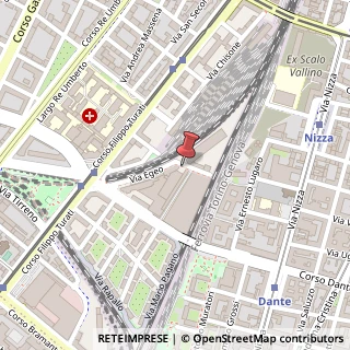 Mappa Via Agostino da Montefeltro, 2, 10134 Torino, Torino (Piemonte)