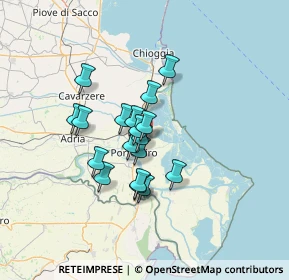 Mappa Via Galileo Galilei, 45014 Porto Viro RO, Italia (9.76444)