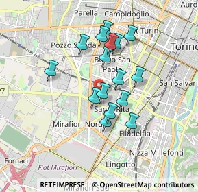 Mappa Via Mombarcaro, 10100 Torino TO, Italia (1.4475)
