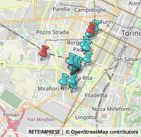 Mappa Via Mombarcaro, 10100 Torino TO, Italia (1.00438)