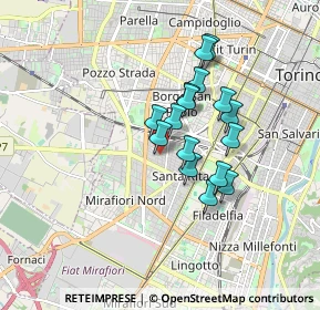 Mappa Via Mombarcaro, 10100 Torino TO, Italia (1.32375)