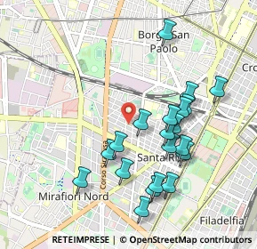 Mappa Via Mombarcaro, 10100 Torino TO, Italia (0.9415)