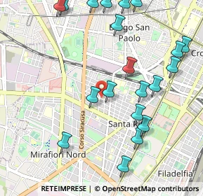 Mappa Via Mombarcaro, 10100 Torino TO, Italia (1.241)