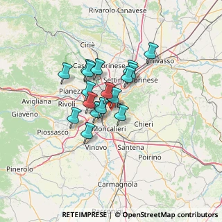 Mappa Viale Settimio Severo, 10133 Torino TO, Italia (9.53412)