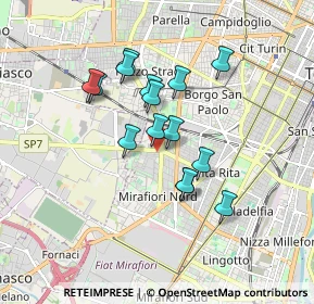 Mappa Via Guido Reni, 10136 Torino TO, Italia (1.42733)