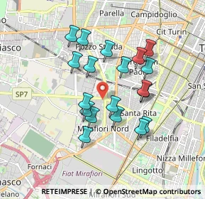 Mappa Via Guido Reni, 10136 Torino TO, Italia (1.54158)