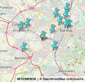 Mappa Via Guido Reni, 10136 Torino TO, Italia (4.0675)