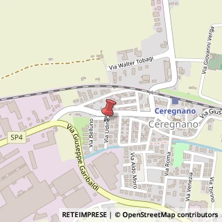 Mappa Via Udine, 69, 45010 Ceregnano, Rovigo (Veneto)